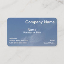 Blue Horizon Professional Business Card