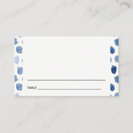 TARJETA DE VISITA BLUE INDIGO WATERCOLOR BAR BAT MITZVAH PLACE CARTA