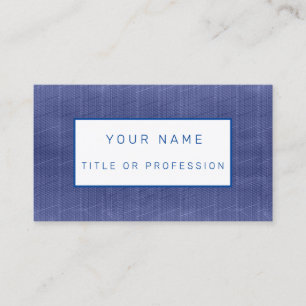 Tarjeta De Visita Blue Jeans Luxury