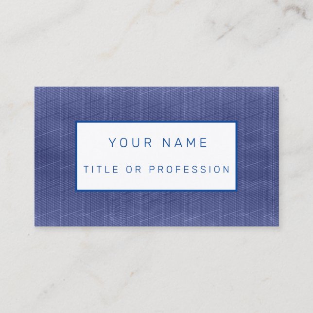 Tarjeta De Visita Blue Jeans Luxury (Anverso)