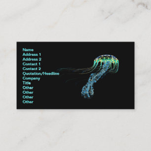 Tarjeta De Visita Blue Jellyfish