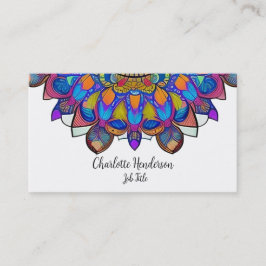 Tarjeta de visita Blue Jewel Mandala