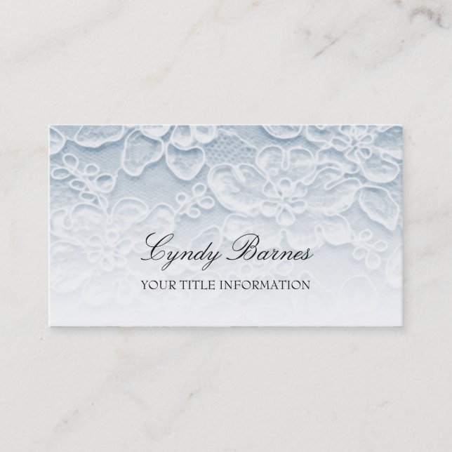 Tarjeta de visita Blue Lace (Anverso)
