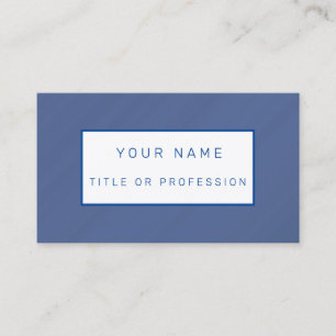 Tarjeta de visita Blue Luxury