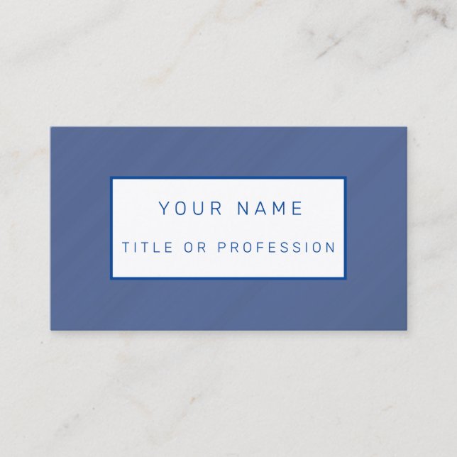 Tarjeta de visita Blue Luxury (Anverso)