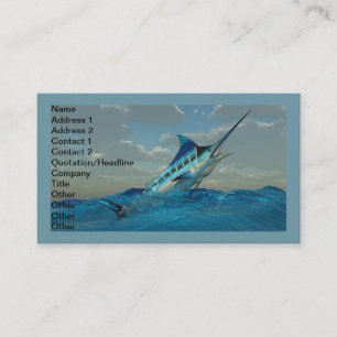 Tarjeta De Visita Blue Marlin Jump
