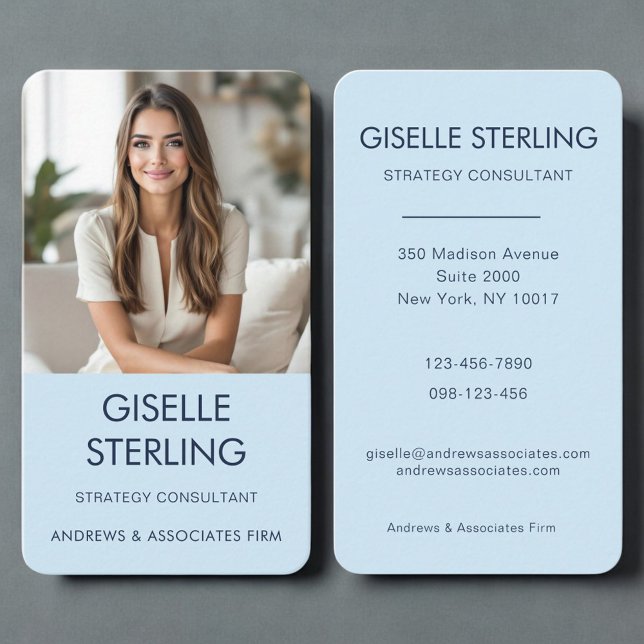 Tarjeta De Visita Blue Photo Professional  (Subido por el creador)