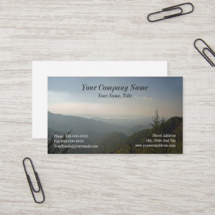 Tarjeta de visita Blue Ridge Mountains
