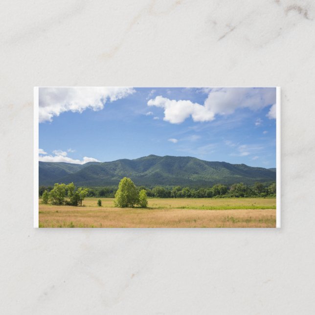 Tarjeta De Visita Blue Ridge Parkway - Cades Cove (Anverso)