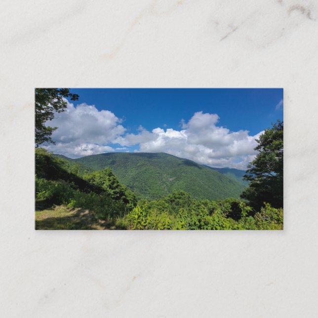 Tarjeta De Visita Blue Ridge Parkway - Mountains (Anverso)