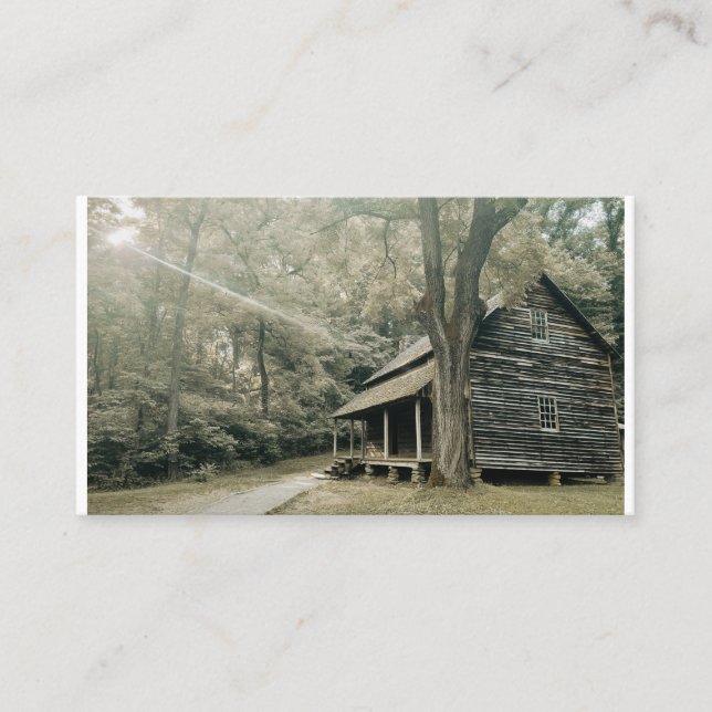 Tarjeta De Visita Blue Ridge Parkway - Tipton Place Homestead (Anverso)
