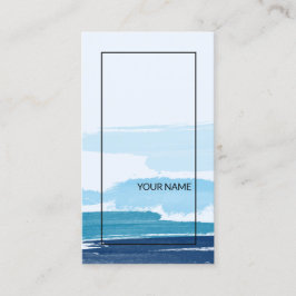 Tarjeta De Visita Blue Schwarze Linien