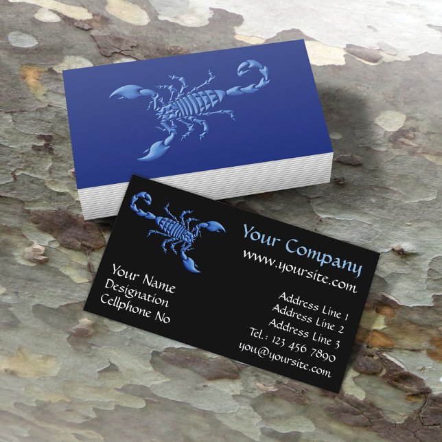 Tarjeta De Visita Blue Scorpion (Subido por el creador)