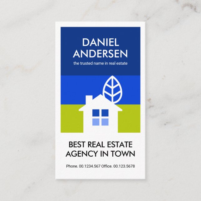 Tarjeta De Visita Blue Sky Layers Home Landscape Realty (Anverso)