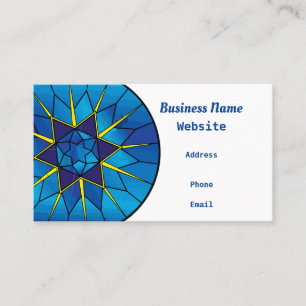 Tarjeta de visita "Blue Sned Glass"
