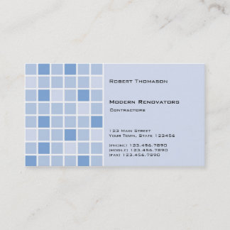 Tarjeta de visita Blue Tile