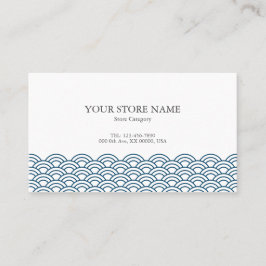 Tarjeta De Visita Blue Waves "Seigaiha" WAGARA 名刺