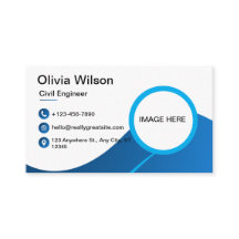 Tarjeta de visita Blue Zazzle - Diseño de Personal