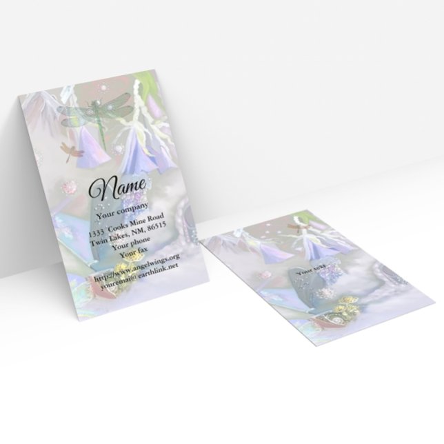 Tarjeta de visita Bluebells y Dragonflies (Subido por el creador)