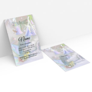 Tarjeta de visita Bluebells y Dragonflies