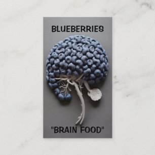 Tarjeta De Visita Blueberries Alimentos cerebrales