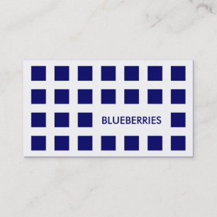 Tarjeta De Visita BLUEBERRIES (mod cuadrados)