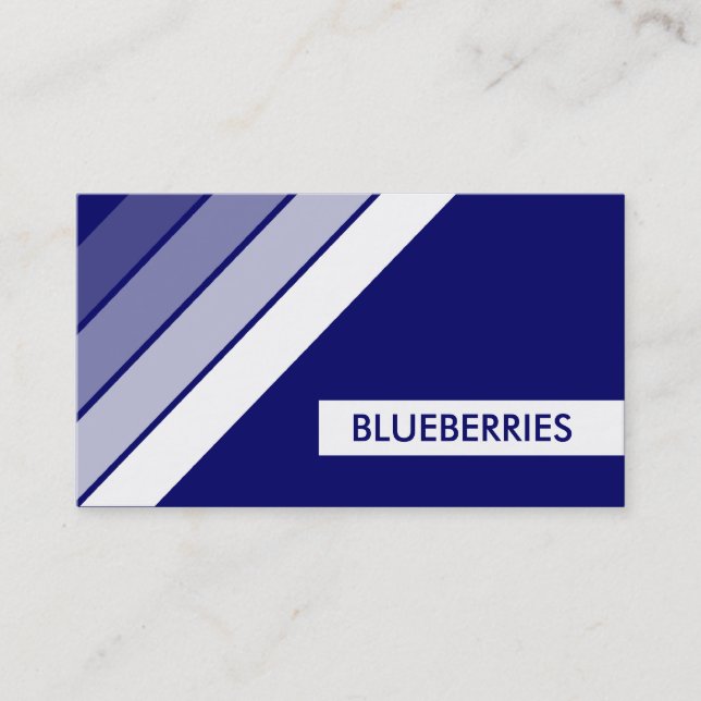 Tarjeta De Visita BLUEBERRIES retro (Anverso)