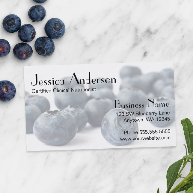 Tarjeta De Visita Blueberry Bunch (Subido por el creador)