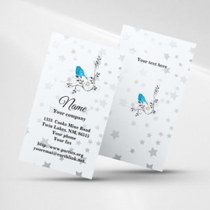 Tarjeta de visita BlueBird and Stars