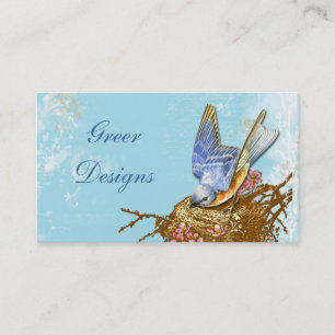 Tarjeta De Visita Bluebird en Nest Business