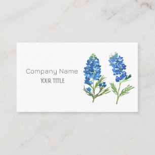 Tarjeta De Visita Bluebonnets Texas Company Floral Business Card