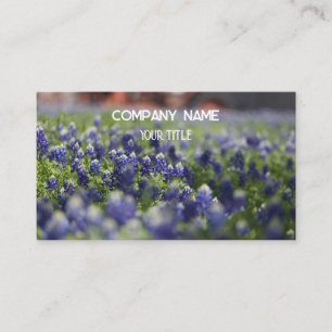 Tarjeta De Visita Bluebonnets Texas Company Floral Business Card