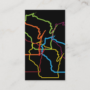 Tarjeta De Visita blusa de orgullo de wisconsin