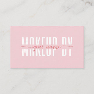 Tarjeta De Visita Blush Pink And white Minimal Business Card