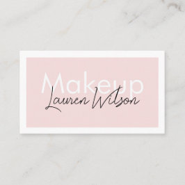 Tarjeta De Visita  Blush Pink Hair, Makeup & Beauty Business Card