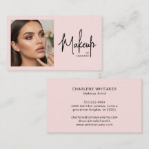 Blush Rosa Negro Script Foto Maquillaje