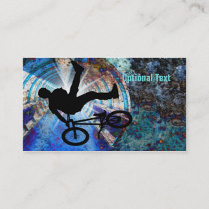 Tarjeta De Visita BMX en un túnel del Grunge