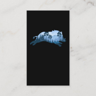 Tarjeta De Visita Boar Hog Forest Silhouette