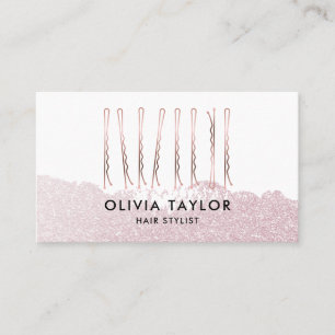 Tarjeta De Visita Bobby Pins Hair Stylist Hair Salon Hairdresser