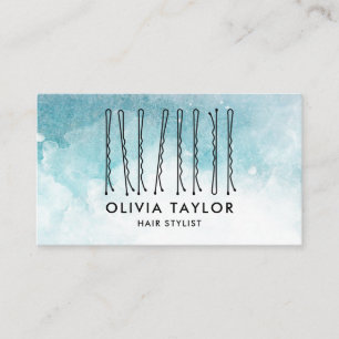 Tarjeta De Visita Bobby Pins Hair Stylist Hair Salon Hairdresser