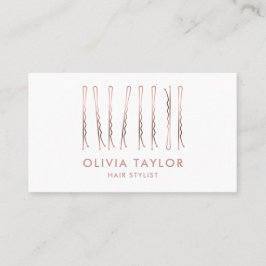 Tarjeta De Visita Bobby Pins Hair Stylist Hair Salon Hairdresser
