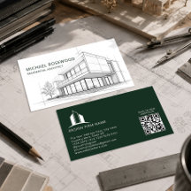 Boceto de Dibujo Técnico de Arquitecto | Verde
