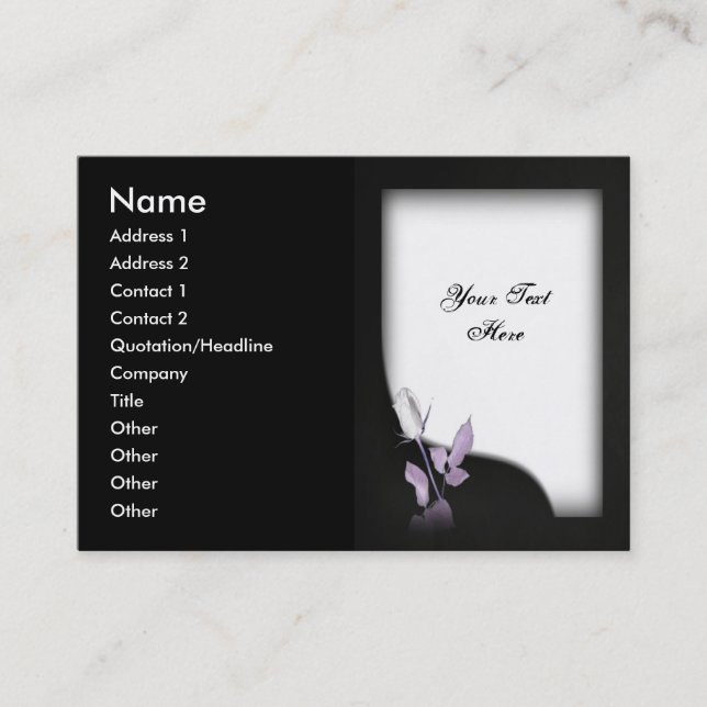 Tarjeta de visita boda (Anverso)