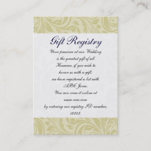 Tarjeta De Visita Boda amarilla de la hebilla del diamante de la