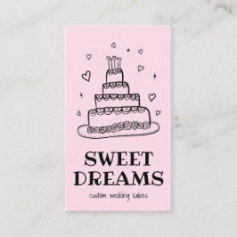 Tarjeta De Visita Boda Cake Catery Personalizado Baker