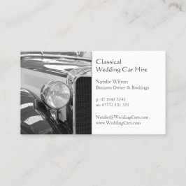 Tarjeta De Visita Boda de alquiler de coches, añada su foto - tarjet