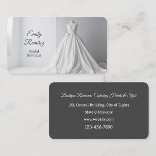 Tarjeta De Visita Boda de Boutique Bridal