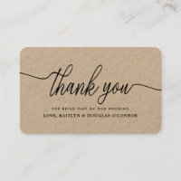 Boda de guiones simples Gracias Cartas