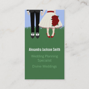 Tarjeta De Visita Boda de jardín,