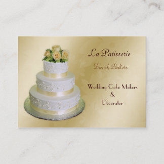Tarjeta De Visita boda de oro Cake makers Cards Business Cards